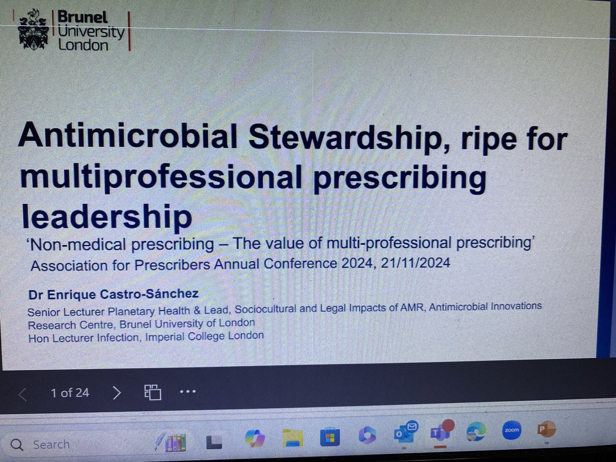 Assoc. Prescribers (@prescribersuk) on Twitter photo We welcome Dr Enrique Castro Sanchez <a href="/EnriqueCas84801/">Enrique Castro Sanchez</a> to present <a href="/PrescribersUK/">Assoc. Prescribers</a> #nmpconf24
AMS for multi-professional prescribing We welcome Dr Enrique Castro Sanchez <a href="/EnriqueCas84801/">Enrique Castro Sanchez</a> to present <a href="/PrescribersUK/">Assoc. Prescribers</a> #nmpconf24
AMS for multi-professional prescribing