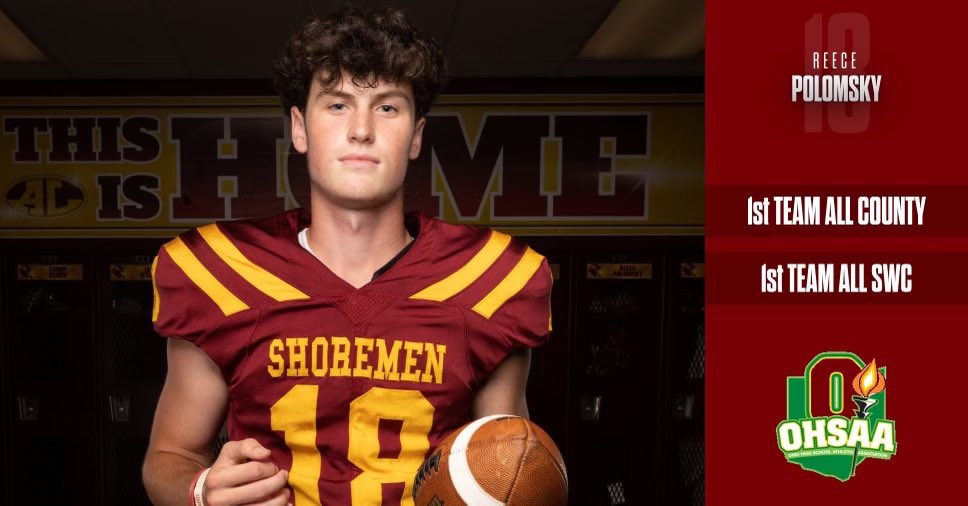 Congrats <a href="/reece_polomsky/">Reece Polomsky</a> <a href="/ALFootballClub/">Avon Lake Football ⚓</a>