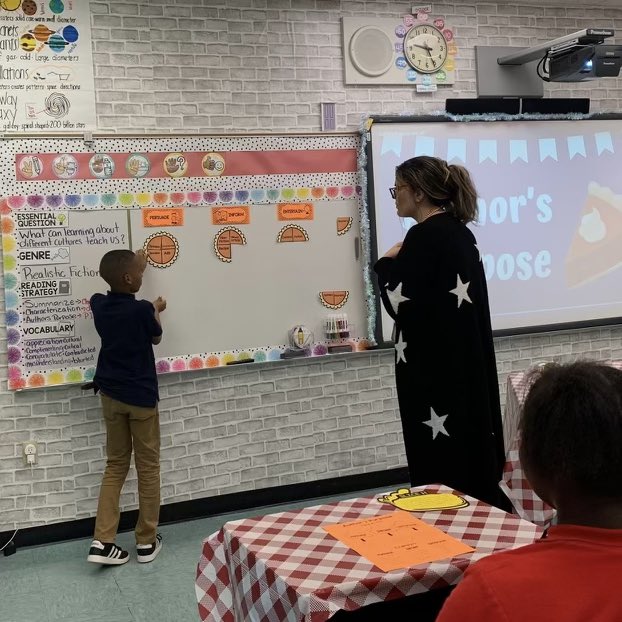 RedlandEl's tweet image. Ms. Brenda’s ASD group had a blast learning about Author’s Purpose with the PIE acronym—Persuade, Inform, Entertain—and enjoyed a sweet treat while practicing the standard! 📚 🥧#LearningIsSweet #AuthorsPurpose #YourBestChoiceMDCPS @MDCPSSouth @suptdotres @MDCPS_ELA