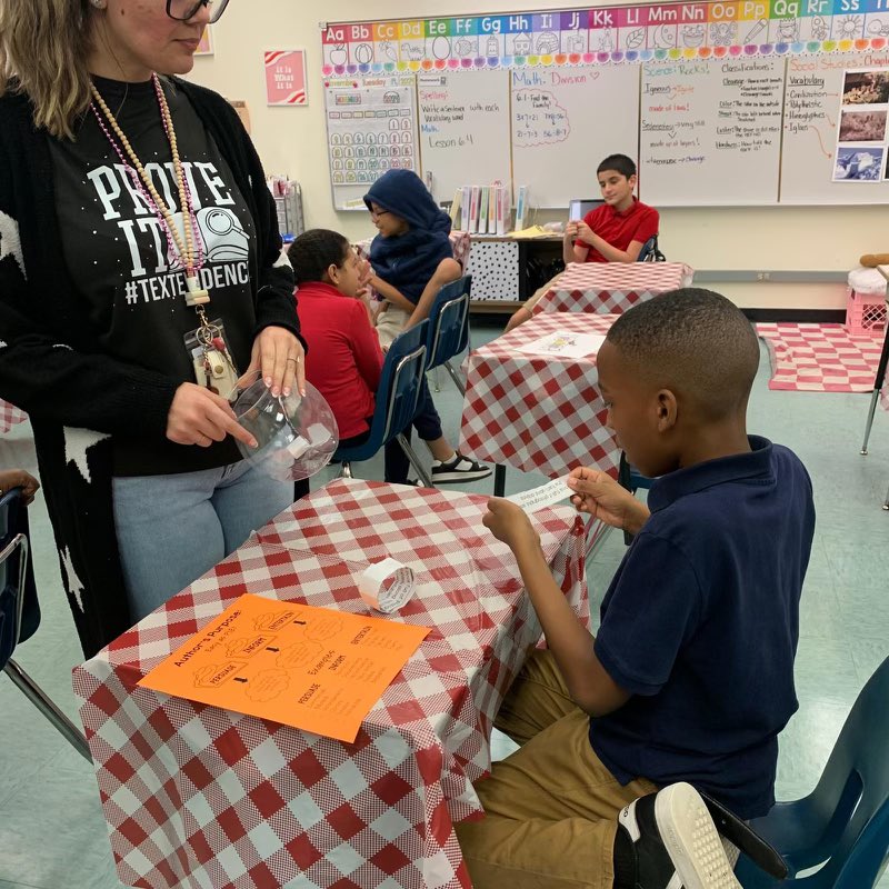 RedlandEl's tweet image. Ms. Brenda’s ASD group had a blast learning about Author’s Purpose with the PIE acronym—Persuade, Inform, Entertain—and enjoyed a sweet treat while practicing the standard! 📚 🥧#LearningIsSweet #AuthorsPurpose #YourBestChoiceMDCPS @MDCPSSouth @suptdotres @MDCPS_ELA