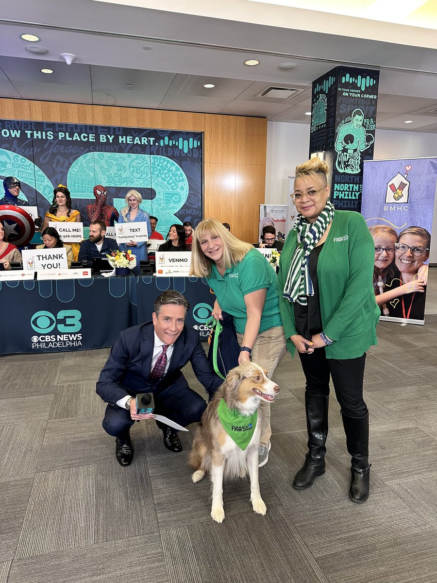 Tammie Souza Weather (@tammiesouza) on Twitter photo Such an #amazingmorning with #Finnigan a comfort pet from <a href="/PAWSforPeople/">PAWS for People</a> bringing joy to families at #ronaldmcdonaldhouse and making new friends like <a href="/jimdonovancbs3/">Jim Donovan</a> please join us all day <a href="/CBSPhiladelphia/">CBS Philadelphia</a> #telethon give any amount 🙏 Such an #amazingmorning with #Finnigan a comfort pet from <a href="/PAWSforPeople/">PAWS for People</a> bringing joy to families at #ronaldmcdonaldhouse and making new friends like <a href="/jimdonovancbs3/">Jim Donovan</a> please join us all day <a href="/CBSPhiladelphia/">CBS Philadelphia</a> #telethon give any amount 🙏