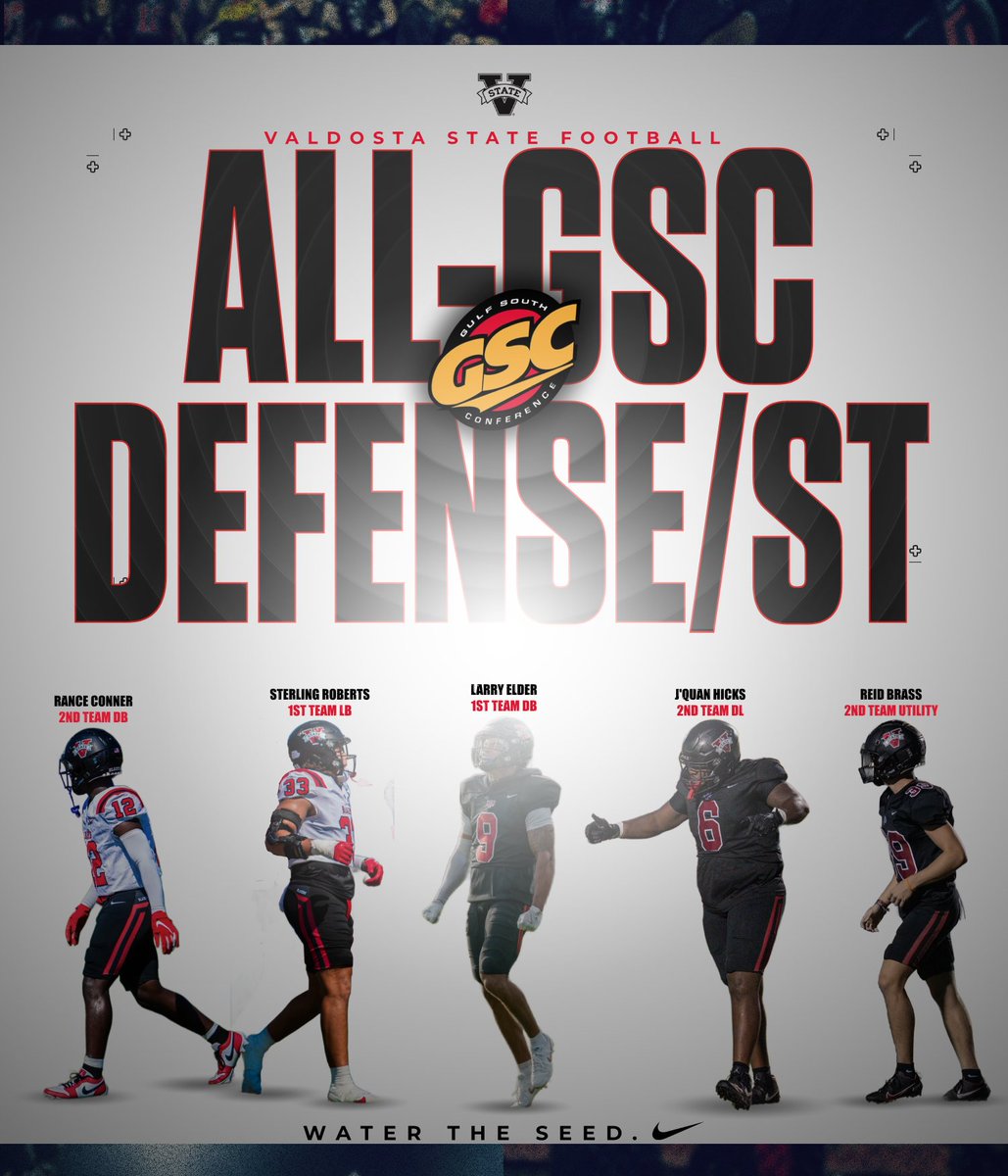 Valdosta State Football (@vstate_football) on Twitter photo A lot of guys recognized this morning.๐ฅ
Congrats to all of our <a href="/GulfSouth/">Gulf South Conference</a> All-Conference selections! Plenty of more work to doโผ๏ธ
#WTS #DOG #ISO A lot of guys recognized this morning.๐ฅ
Congrats to all of our <a href="/GulfSouth/">Gulf South Conference</a> All-Conference selections! Plenty of more work to doโผ๏ธ
#WTS #DOG #ISO