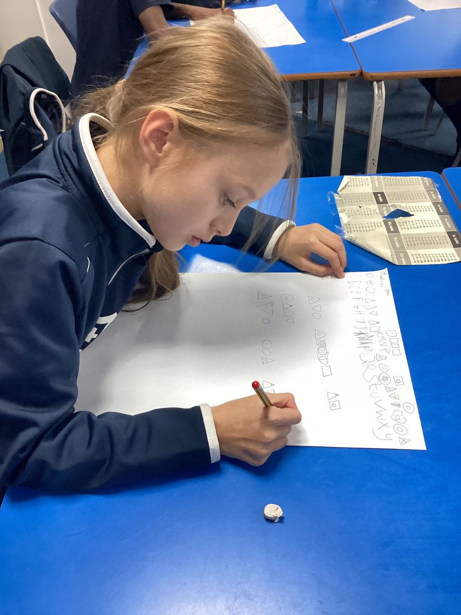 StSebsY5's tweet image. Today in computing, we have been creating our own secret cipher text, using symbols and numbers challenging Mr Keegan to decipher the secret messages. @StSebastiansPri #SebsComputing ⌨️