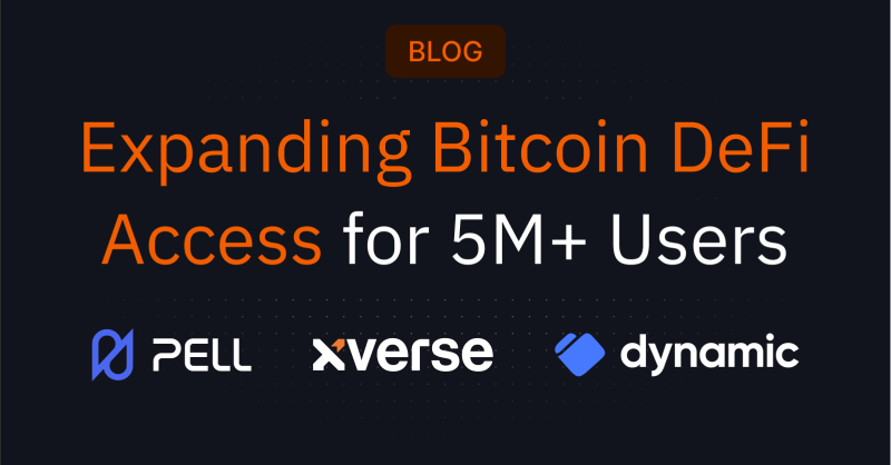 build_on_bob's tweet photo. BOB X @Pell_Network, @xverse, @Dynamic_xyz

1-click BTC staking access has been extended to 5M+ DeFi users.

With integrations from Pell, Xverse, and Dynamic, BOB Stake offers new ways to put BTC to work—making Bitcoin DeFi simpler, faster, and more accessible than ever.