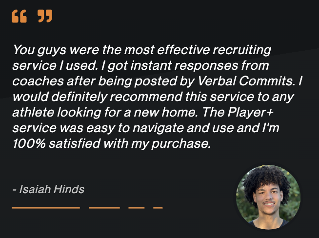Verbal Commits (@verbalcommits) on Twitter photo The season has started
You have film
Youโre ready to get recruited
Put your film, contact info, transcripts and more in front of every college coach in the country!!!
Player+ from <a href="/VerbalCommits/">Verbal Commits</a>
is a game changer for recruits.
Sign up today!!
verbalcommits.com/player-plus The season has started
You have film
Youโre ready to get recruited
Put your film, contact info, transcripts and more in front of every college coach in the country!!!
Player+ from <a href="/VerbalCommits/">Verbal Commits</a>
is a game changer for recruits.
Sign up today!!
verbalcommits.com/player-plus