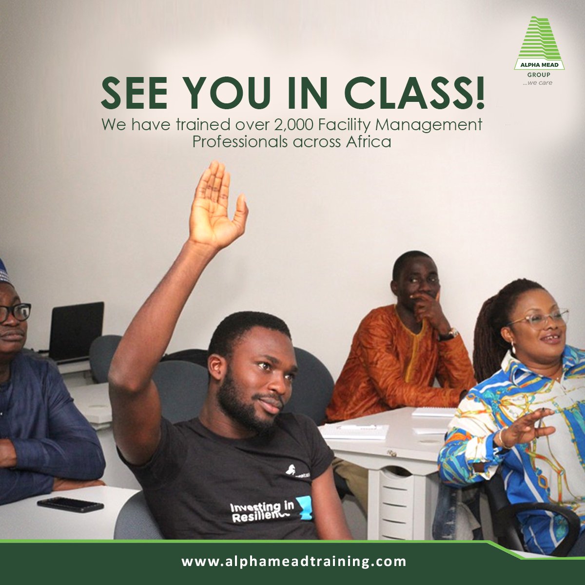 AlphaMeadGroup's tweet image. With over 2,000 Facility Management professionals across Africa and still counting, we have become one of the most trusted names for first-rate Facility Management training in Nigeria and beyond. 

Visit alphameadtraining.com to sign up for the next cohort today.

#fmtraining