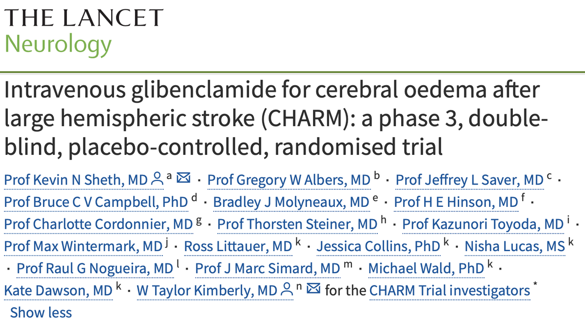 Yale Neurocritical Care (@yaleneuroicu) on Twitter photo Congrats to our very own <a href="/sheth_kevin/">Kevin Sheth</a> for publishing the results of the CHARM clinical trial.
Paper
thelancet.com/journals/laneu…
Editorial
thelancet.com/journals/laneu…
<a href="/Yale/">Yale University</a> Congrats to our very own <a href="/sheth_kevin/">Kevin Sheth</a> for publishing the results of the CHARM clinical trial.
Paper
thelancet.com/journals/laneu…
Editorial
thelancet.com/journals/laneu…
<a href="/Yale/">Yale University</a>