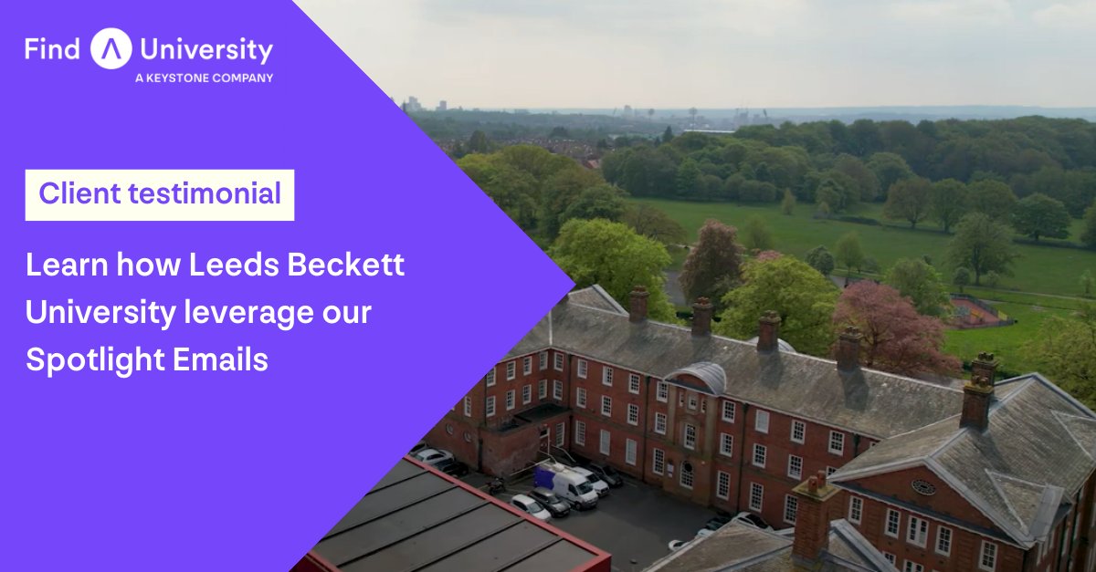 Maximise your reach with Spotlight Emails! 📩

Promote your programmes to engaged postgraduate students with FindAMasters’ Spotlight Email Campaigns. Leeds Beckett University share how they leverage our Spotlight Emails. Watch here ➡️hubs.la/Q02Z2lhJ0
