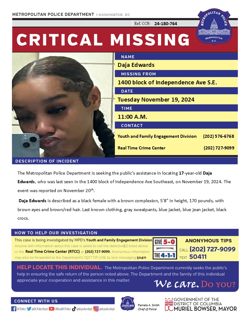 DC Police Department tweet media