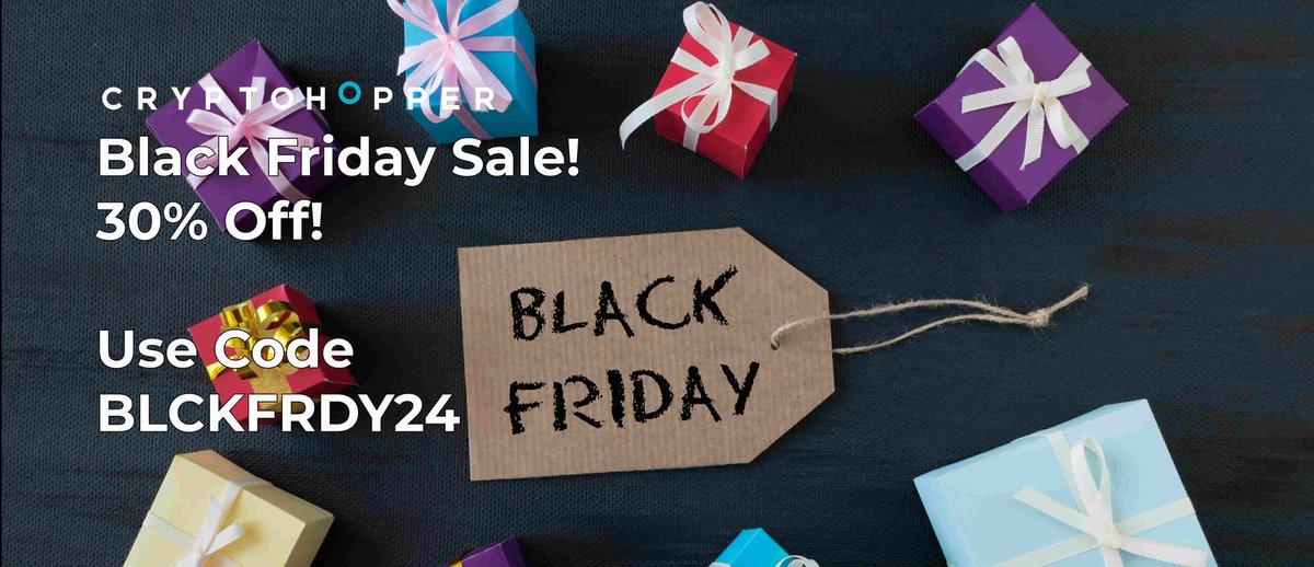 This Black Friday, level up your crypto trading with Cryptohopper! Automate your trades, save up to $640 on annual plans, and trade across 17 exchanges. Use code BLCKFRDY24 for 30% off. Don't miss out! 

Buy Subscription: cryptohopper.com/pricing

 #BlackFriday #Crypto #Bitcoin