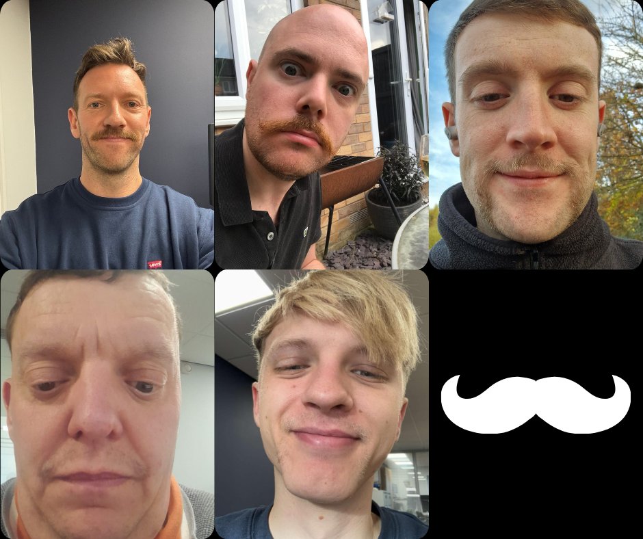 The team have been growing their finest moustaches to raise awareness and funds for men’s health. From mental health to cancer awareness, every penny counts towards making a difference! 

If you'd like to make a donation to Movember you can do so here &gt;&gt; movember.com/t/sheffield-mu…