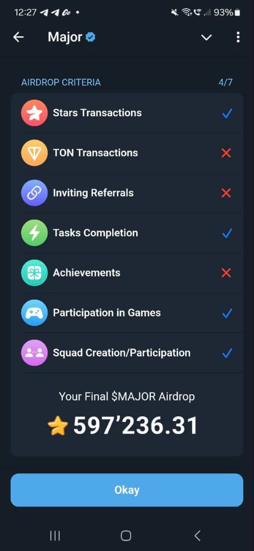 eleven45pm's tweet photo. This is a #Major OJORO 
How can someone without transactions and referrals be allocated more $TOKEN than he who met all the criteria for your #airdrop

I think we need to be clarified on this conspicuous bias and injustice 
@durov
@roxmvn 
@majoroftelegram https://t.co/9e3NNpmmj1