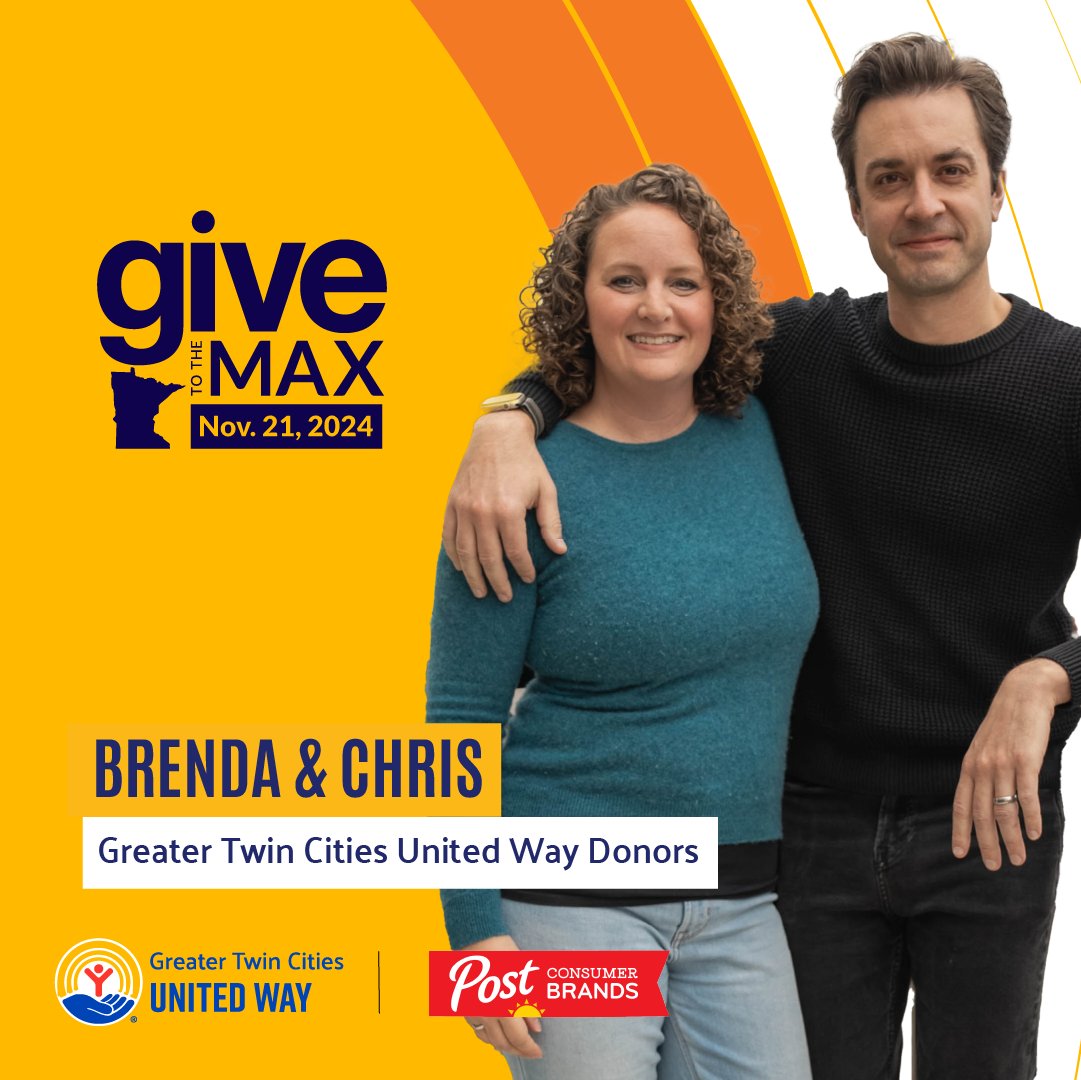 unitedwaytc (@unitedwaytc) on Twitter photo Rise & shine! #GiveToTheMaxDay is here! Now is the time to create change. Every dollar will go toward meeting urgent needs in our community in the areas of housing, food, education and jobs.
Donate now to DOUBLE your gift: bit.ly/3UTut55
<a href="/postcereals/">Post Cereals</a> Rise & shine! #GiveToTheMaxDay is here! Now is the time to create change. Every dollar will go toward meeting urgent needs in our community in the areas of housing, food, education and jobs.
Donate now to DOUBLE your gift: bit.ly/3UTut55
<a href="/postcereals/">Post Cereals</a>