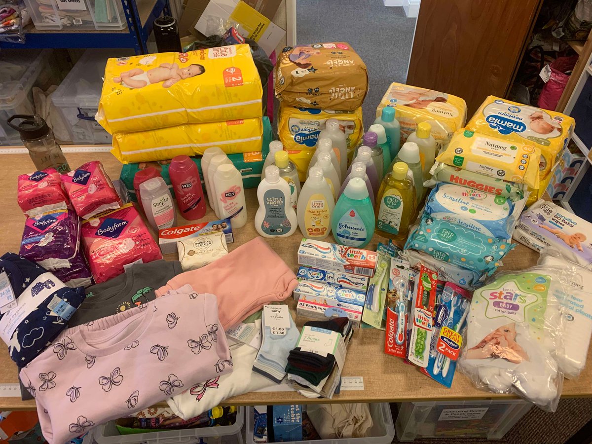 It is fantastic to be partnering with HSBC in Sheffield to have their staff using their volunteering hours with us.
They also ran a collection point for us in their offices throughout October and collected all these items so we are giving them a huge #thankyouthurs this week!