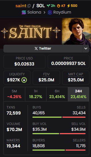chupapitrading's tweet photo. EQs4DEeaSyrhRPM6JPsf2ptLf4EHkcGXB7ybeufxpump

This goes so much higher IMO.

GOD DIDDD

$saint https://t.co/5Jdr0oqIF8