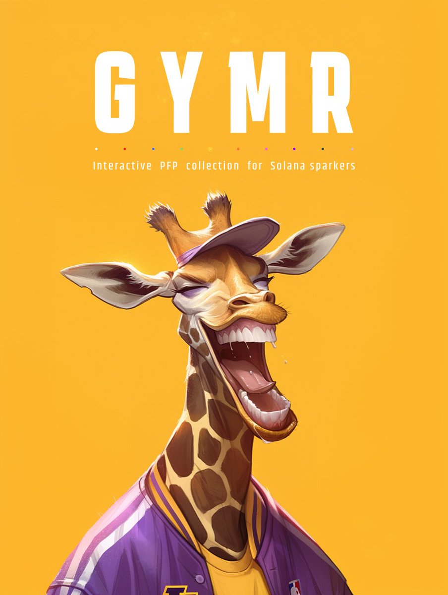 GYMR_NFT's tweet photo. 🦒Get Your Mood Right !  

Interactive PFP collection for Solana sparkers 

Save your WL spot 👇
Like, RT and Drop wallet https://t.co/ZuqnwltGX5