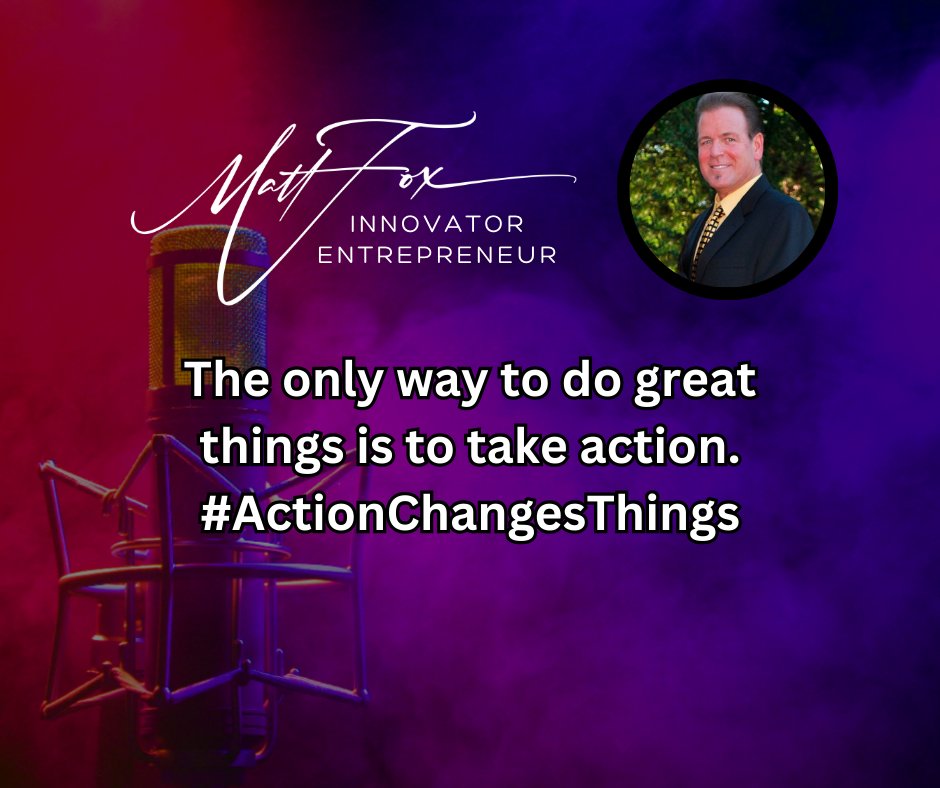 The only way to do great things is to take action. 

#ActionChangesThings #TruPowur #Motivation #Innovator #Entrepreneur #Inspiration #Success #Goals #Mindset #Believe #Inspire #MotivationalQuotes #DreamBig #Achieve #PersonalDevelopment #SelfImprovement #GrowthMindset #Wellness