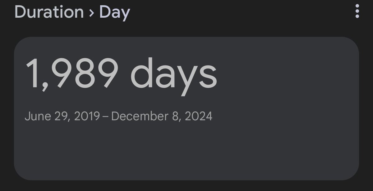 themidnightstan's tweet image. December 8th, 2024 is the last day of The Eras Tour. Taylor’s work was sold on June 29th, 2019. There is exactly 1989 days in between this period 🙊

Something. Will. Happen. In. 2. Weeks.
