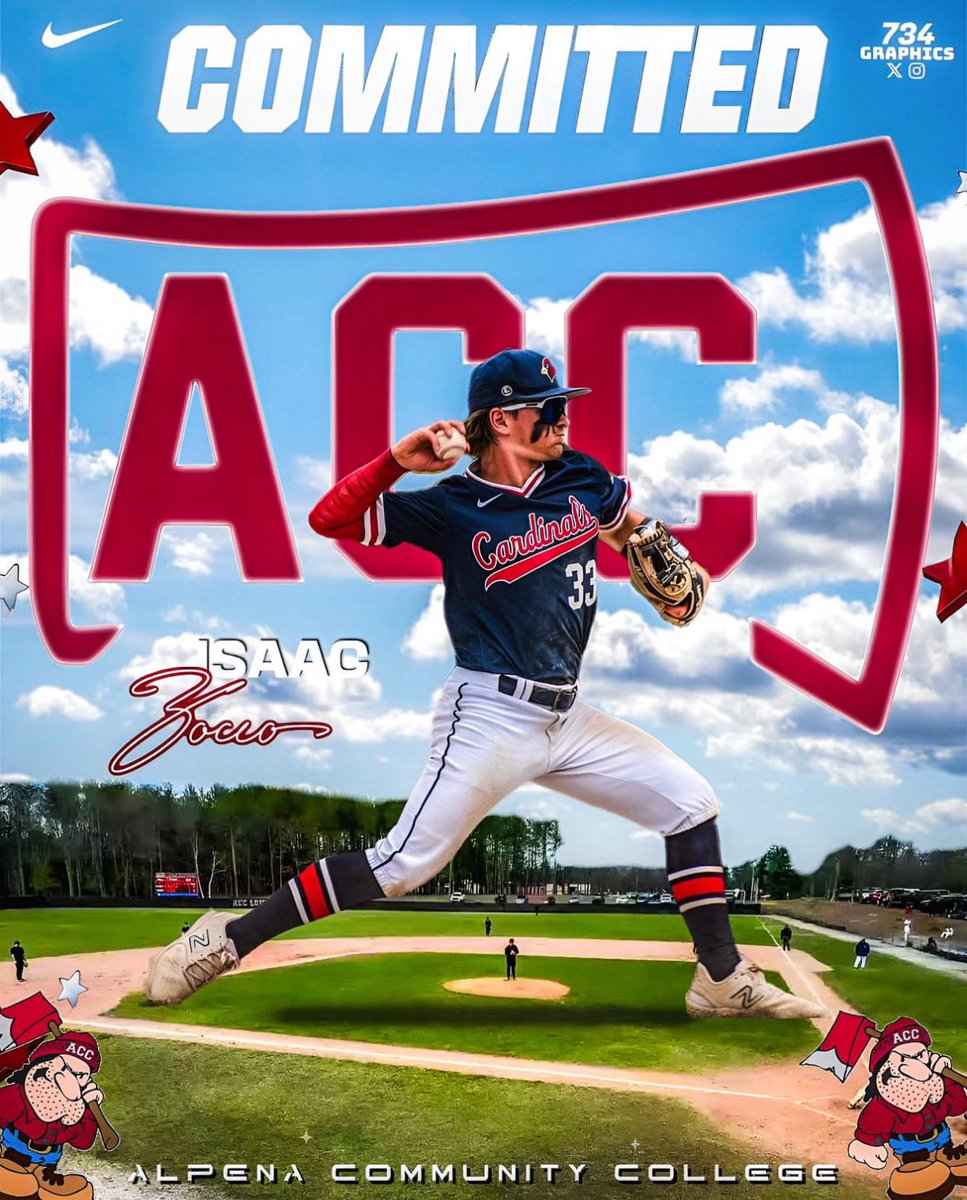 I am extreme blessed and excited to announce that I will be continuing my academic and athletic career at Alpena Community College. Thank you to all of my teammates, coaches and family for supporting me along the way. <a href="/AlpenaCCBSB/">Alpena CC Baseball</a> <a href="/EnslenACC/">Rob Enslen</a>