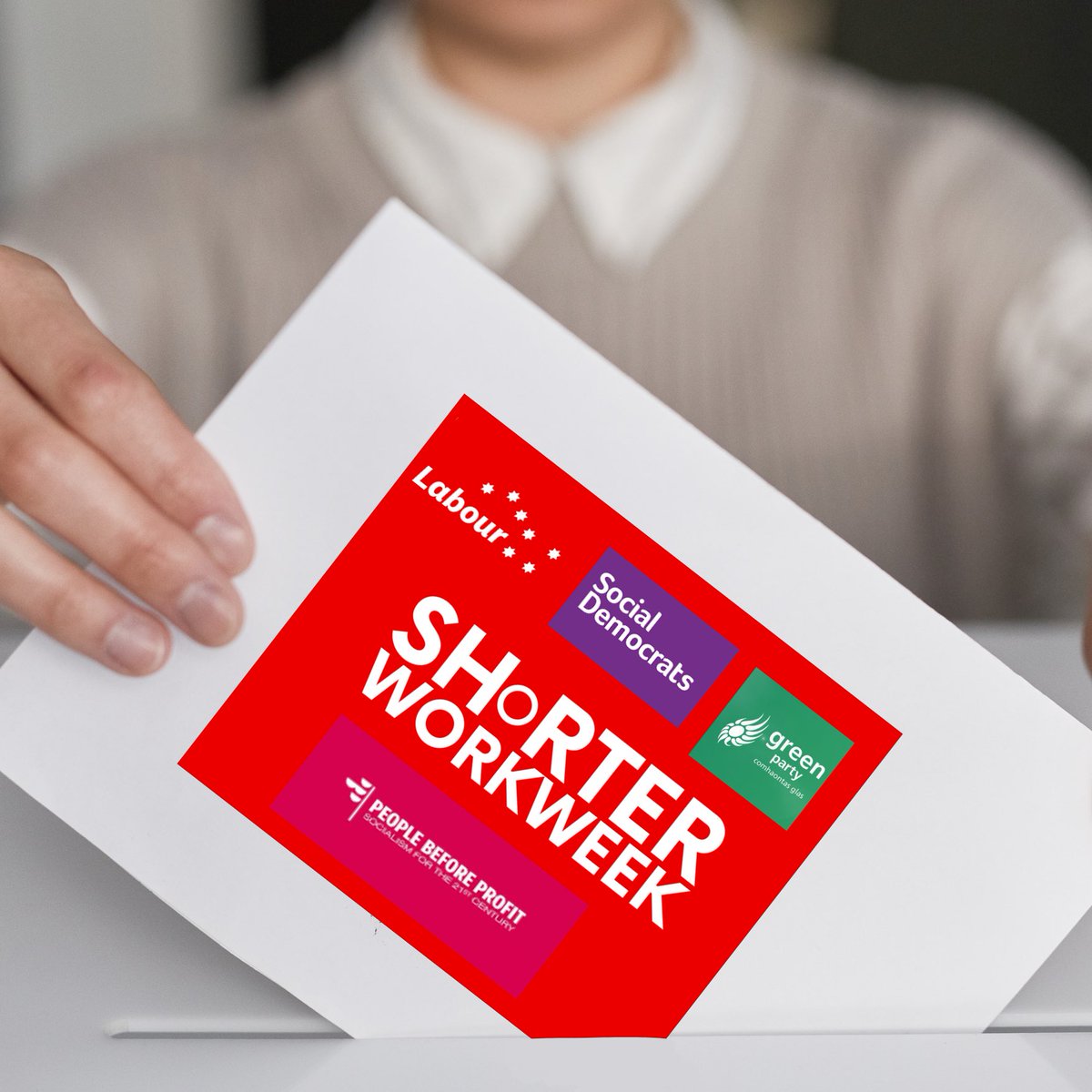 Shortr_workweek's tweet image. Does your general election candidate support the Shorter Workweek Pledge?

@SocDems,@pb4p,@greenparty_ie and
@labour have all included work time reduction in their manifesto.

Contact your candidates today (link in bio). 🔗✍️