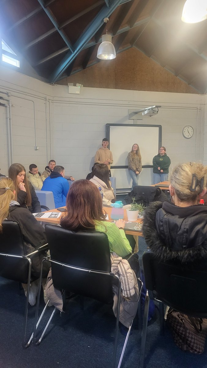 Greenhills_Cfe's tweet photo. A huge thank you to the three Student Ambassadors who visited our college as part of College Awareness Week. The Student Ambassadors shared their experience of studying degree courses at Third Level. 

#collegeawarenessweek #studentambassors #BrightFuture #Teamddletb #ddletb https://t.co/vjoC0cEkX2