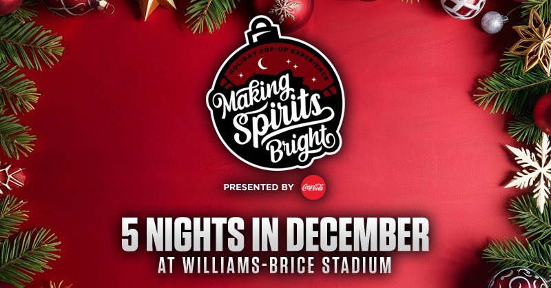Get in the holiday spirit with the Making Spirits Bright Holiday Pop-Up Experience at Williams-Brice Stadium!

➡️: bit.ly/48gxq5j

#Gamecocks | #ForeverToThee