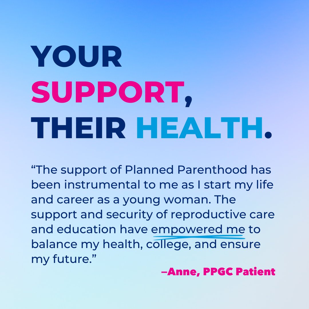 PPGC has been here for nearly 90 years, and our commitment to the mission is strong as ever—and patients like Anne are counting on us. 
 
Our doors are open, and by making a gift today at the link in our bio, you can help ensure they stay open—no matter what the future holds.