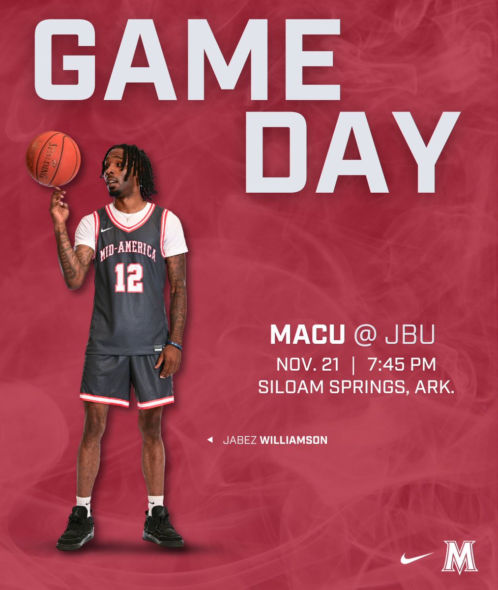 MACUAthletics (@macuathletics) on Twitter photo MBB: GAME DAY! <a href="/MACUMBB/">MACU Basketball</a> is set to slide over to Siloam Springs tonight for a massive <a href="/Sooner_Athletic/">The Sooner Athletic Conference</a> matchup at John Brown!
π: <a href="/JBUathletics/">JBU Golden Eagles</a>
β°: 7:45 pm
π: Siloam Springs, Ark.
πΊ: tinyurl.com/3yrksdbu
π: tinyurl.com/ym8mbb5j
π΄β«οΈ: #MACUProud MBB: GAME DAY! <a href="/MACUMBB/">MACU Basketball</a> is set to slide over to Siloam Springs tonight for a massive <a href="/Sooner_Athletic/">The Sooner Athletic Conference</a> matchup at John Brown!
π: <a href="/JBUathletics/">JBU Golden Eagles</a>
β°: 7:45 pm
π: Siloam Springs, Ark.
πΊ: tinyurl.com/3yrksdbu
π: tinyurl.com/ym8mbb5j
π΄β«οΈ: #MACUProud