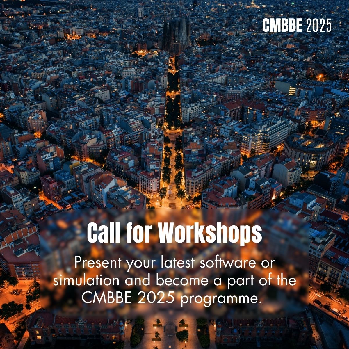 🎓 CMBBE 2025: Call for Workshop Proposals 

Present your latest software or simulation programs to experts in #Biomechanics &amp; #BiomedicalEngineering!

💡 Workshops: 1.5–2 hrs of demos &amp; discussions.
🗓️ Proposal deadline: Jan 24, 2025
🔗 bit.ly/CMBBE2025_call

#CMBBE2025