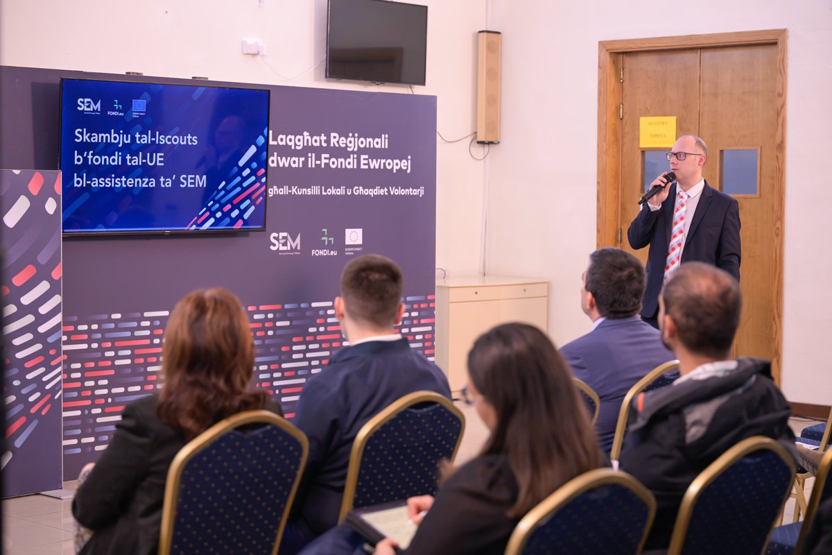 🇬🇧 SEM met local councils and voluntary organisations in Ħal Qormi to explain how they can benefit from European Funds for their communities.

Upcoming meetings on 25 November in Birkirkara and on 28 November in Paola - sem.gov.mt/events