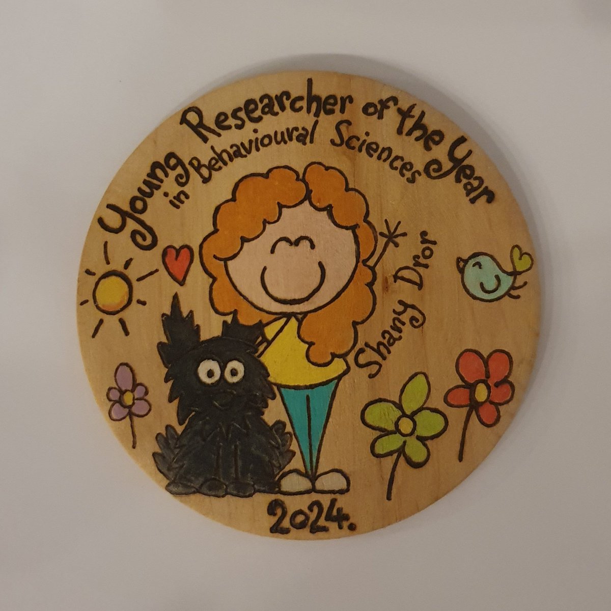 Just finished giving my first plenary conference talk, as part of the Young Research of the Year Award, at the MET conference. 

I am honored and deeply touched by this personal gift showing me with my dog Mitos.