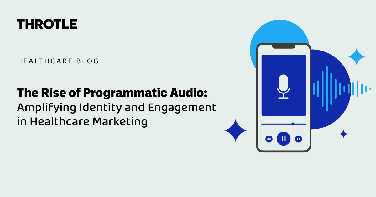 throtle_io's tweet photo. Did you know 84% of Americans aged 13+ engage with ad-supported audio daily? As programmatic audio gains traction, healthcare marketers have an incredible opportunity to connect with audiences through podcasts, music streaming, and more. Learn more: https://t.co/IIHn7VDbeV https://t.co/XrbECm2TEx