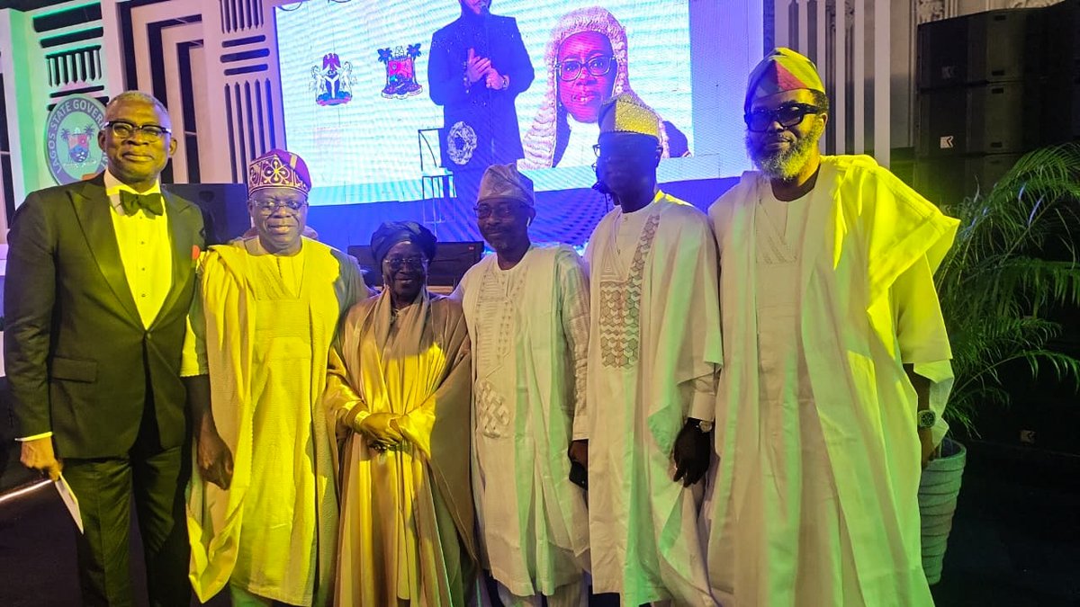 Africa Law Practice (ALP) NG & Company (@alpnigeria) on Twitter photo Our partners, <a href="/SupoShasoreSAN/">Olasupo Shasore</a>, & Uyi Giwa-Osagie, alongside past and present Attorneys General of Lagos State at a reception hosted by the Governor of Lagos State on November 9, 2024, in honor of the newly appointed Chief Justice of Nigeria, Justice Kekere-Ekun.
#ALPNG Our partners, <a href="/SupoShasoreSAN/">Olasupo Shasore</a>, & Uyi Giwa-Osagie, alongside past and present Attorneys General of Lagos State at a reception hosted by the Governor of Lagos State on November 9, 2024, in honor of the newly appointed Chief Justice of Nigeria, Justice Kekere-Ekun.
#ALPNG
