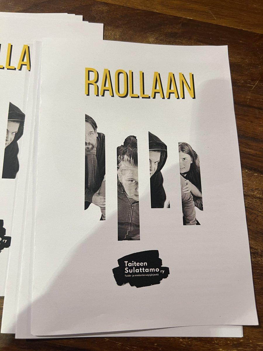 Nyt on se hetki! <a href="/Sulattamo/">Taiteen Sulattamo</a> :n upea nuorten Solidaarisuushanke on toteuttanut esityksen Raoillaan joka on tänään ensi-illassa.
Potkuja upeat Sulattamolaiset 👠👠👠 
#solidaarisuushanke #teatteri #taide 
#nuoret #mielenterveys