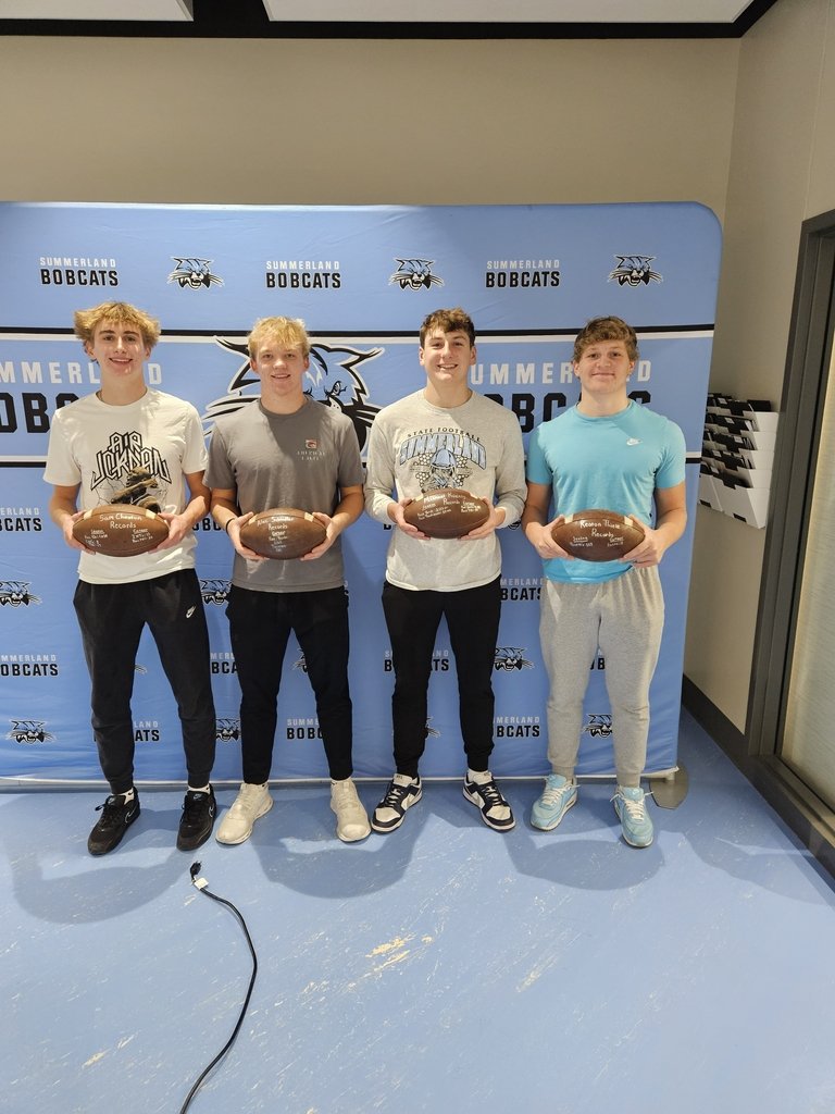 Congratulations to Sam Cheatum, Alec Schindler, Michael Koenig, and Keaton Thiele for setting season and career records this football season! This class of seniors have been great to work with the past four years and will be missed!