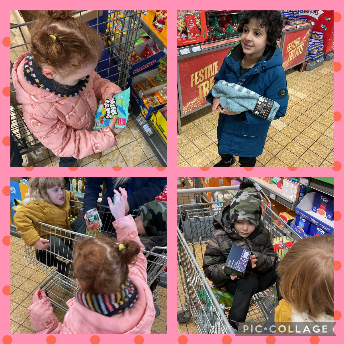 Today, some of our children from Treetops went shopping for our OAP Christmas shoebox gifts. The children tried hard to think what somebody older might like as a present <a href="/age_uk/">Age UK</a> 🎅🏼