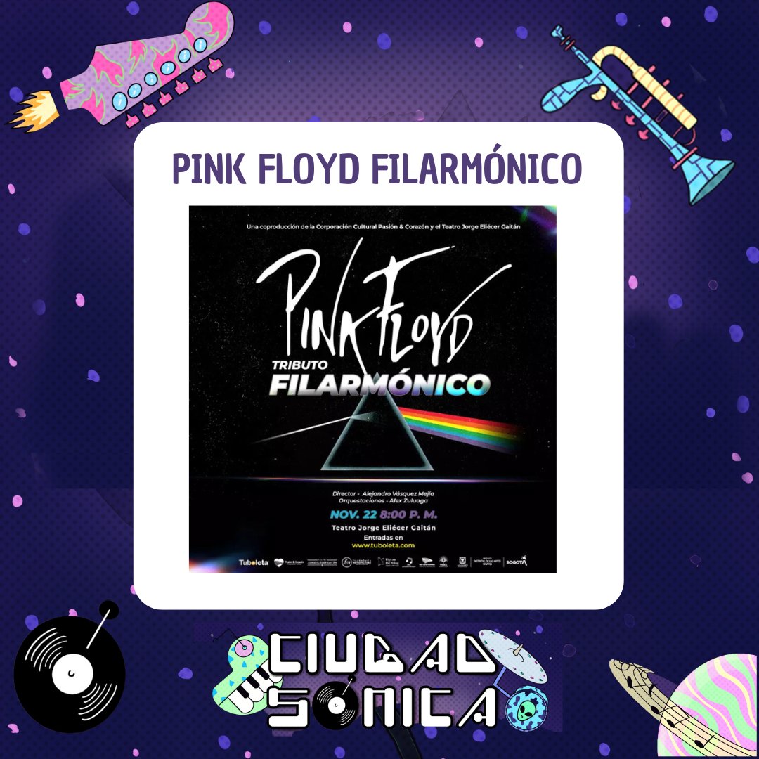 🎶✨ Más de 40 músicos en escena estarán en Pink Floyd Tributo Filarmónico junto a Pigs on the Wing y la Filarmónica Metropolitana D.C.. Un viaje por los sonidos y emociones de Dark Side On The Moon. 💫Todos los detalles del podcast en: anchor.fm/ciudadsonica