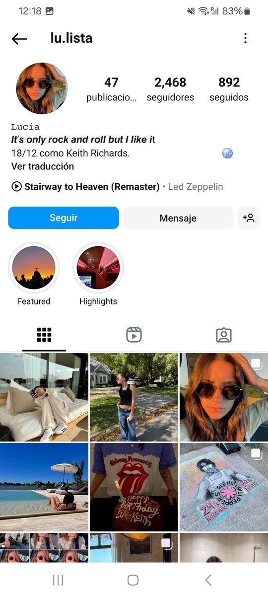 Si tenes destacadas con tu novia pero tu novia ninguna con vos dejame decirte que sos un cornudo