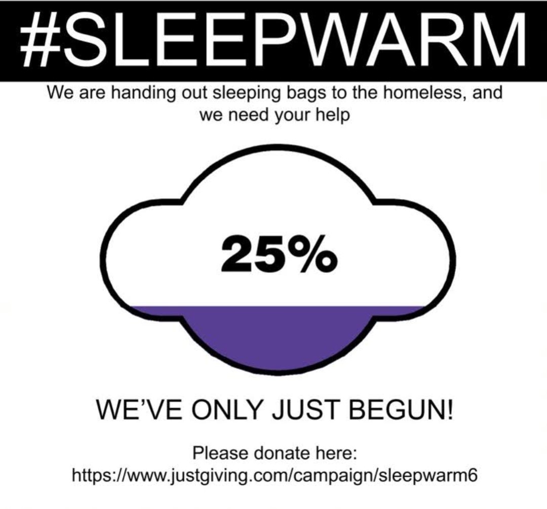 sleepwarmuk's tweet photo. ❄️ You know the difference your support makes. Last year, we handed out 150+ sleeping bags. This year we’re aiming higher

💜 We can’t do it without you. Each donation helps someone #SleepWarm this winter

Help make winter warmer for those who need it most
https://t.co/L88y89Z53I https://t.co/JrrJYugSOb