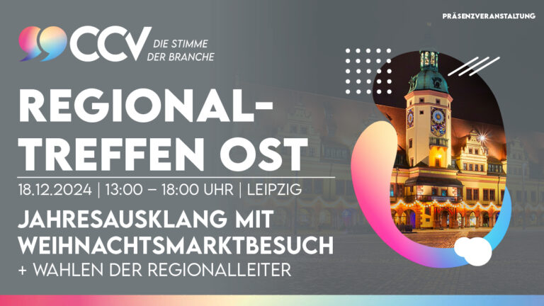 ccvev's tweet image. CCV-Regionaltreffen Ost am 18.12.
Ho, ho, ho - vorweihnachtliches CCV-Regionaltreffen Ost bei Assist Digital in Leipzig
Mit Regionalleiterwahl und Weihnachtsmarktbesuch
cc-verband.de/termin/ccv-reg…
#CCVev #CustomerService #Callcenter #Contactcenter