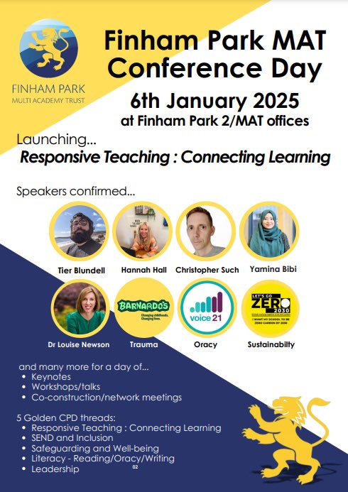Not long until our 8th <a href="/FinhamParkMAT/">Finham Park MAT</a> conference day…
Always wonderful to see all 700+ colleagues together on the day #Belonging #Coventry # Warwickshire

This year we are launching our next 3 year phase of Responsive Teaching 
#ConnectingLearning