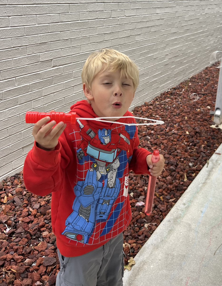 Mrs. Annarumma’s class has been working hard to follow SOAR expectations and earned a bubble party.