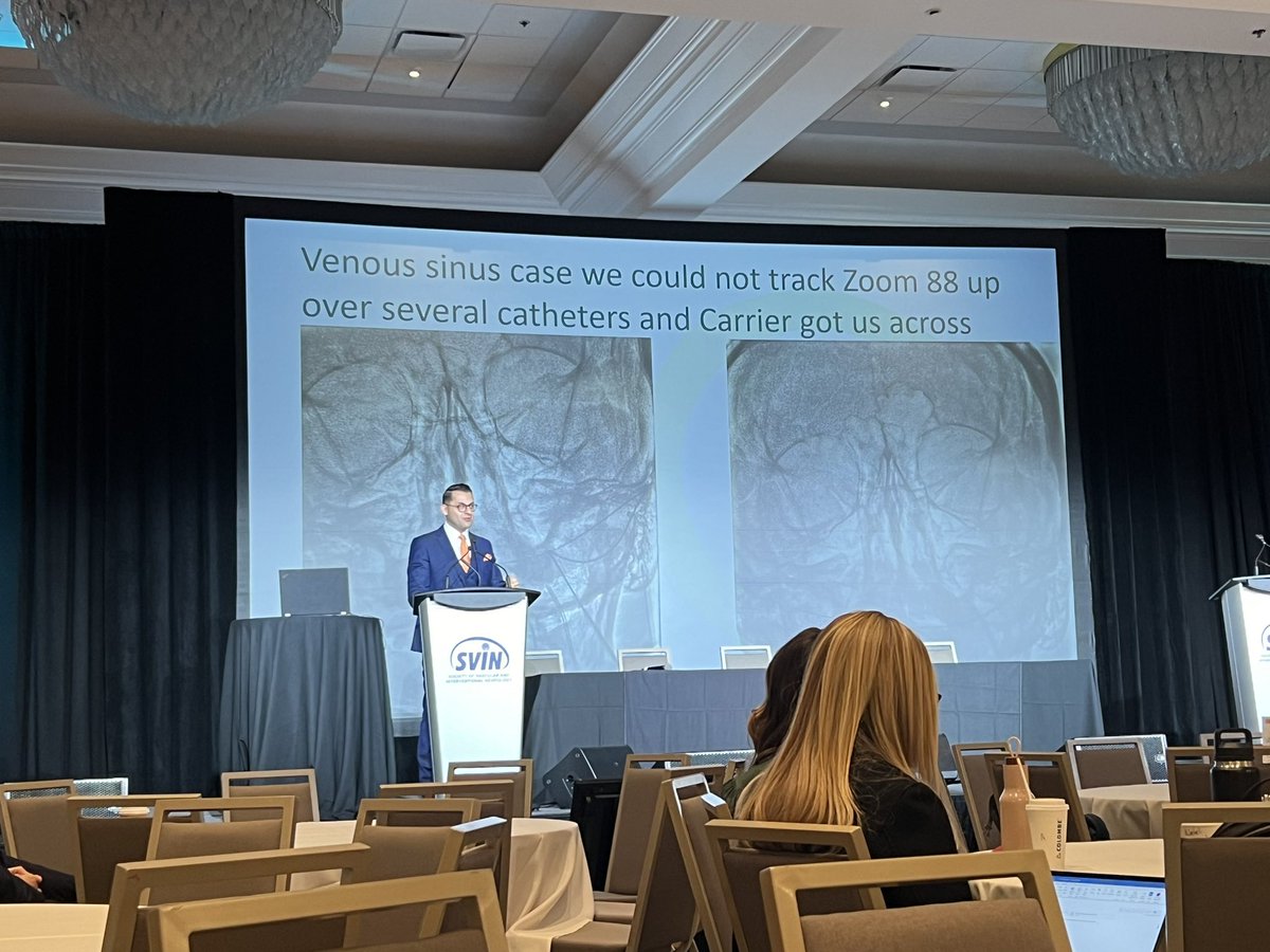 Breakfast symposium with <a href="/AmeerEHassan/">Ameer E. Hassan</a> discussing interesting cases showing how Carrier delivery catheter saves the day! 
#SVIN24  <a href="/svinsociety/">SVIN</a>
<a href="/gdawod1/">Giana Dawod, MD</a> <a href="/NuroseKarim/">Nurose Karim</a> <a href="/VikalpaDamm/">Vikalpa Dammavalam</a> <a href="/Ivobach/">Ivo Bach</a> <a href="/rwregen/">Robert Regenhardt, MD, PhD</a> <a href="/SitaraKoneru/">Sitara Koneru, MD</a> <a href="/SaisreeRaviMD/">Saisree Ravi, MD</a> <a href="/zaiddnajdawi/">Zaid Najdawi</a> <a href="/neurona_critica/">Mica Schachter, MD</a> <a href="/catton_md/">Raymond Catton, MD</a> <a href="/nsaini413/">Neha Saini, MD, MPH</a>