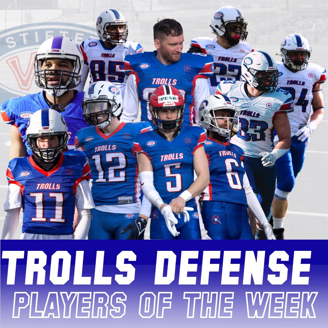 Back on X after a long time off!

After Berlin went back home and became the DC off Vålerenga Trolls.

An amazing experience, season and performance by the Defence that ranked #1 inn: Sacks, Ints, Pbu’s FF’s Tackles, opponent 3’rd &amp; 4’th down conversion.

Till next season🔵🔴