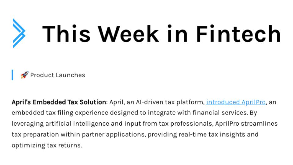 <a href="/twifintech/">This Week in Fintech</a> 👀
<a href="/RyanZauk/">Ryan Zauk</a> "It’s not just about using AI for the sake of using it. It’s about taking something that’s really complicated and annoying(...)and making it way simpler and faster."

AI isn’t a buzzword; it’s how we’re making tax season easier for more people this year.