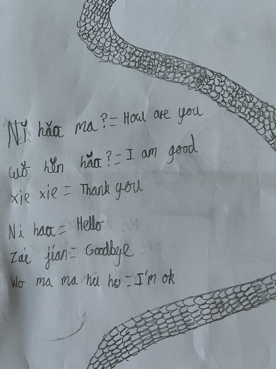 Today some super students gave me some amazing work! I think that picture looks very much like me😉😉<a href="/SwireBirmingham/">Swire Chinese Language Centre Birmingham</a> <a href="/SentenceChinese/">Chinese Sentence Builders</a> <a href="/ChinaCulture8/">Chinese culture & language</a>