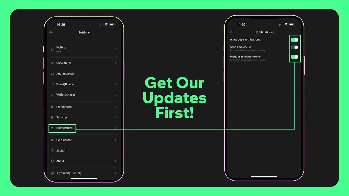 TrustWallet's tweet photo. Maximize your #TrustWallet experience! Turn on push notifications for timely updates from us.

Stay on top of our giveaways, product releases, price alerts and more! https://t.co/PdmpdWXYLO
