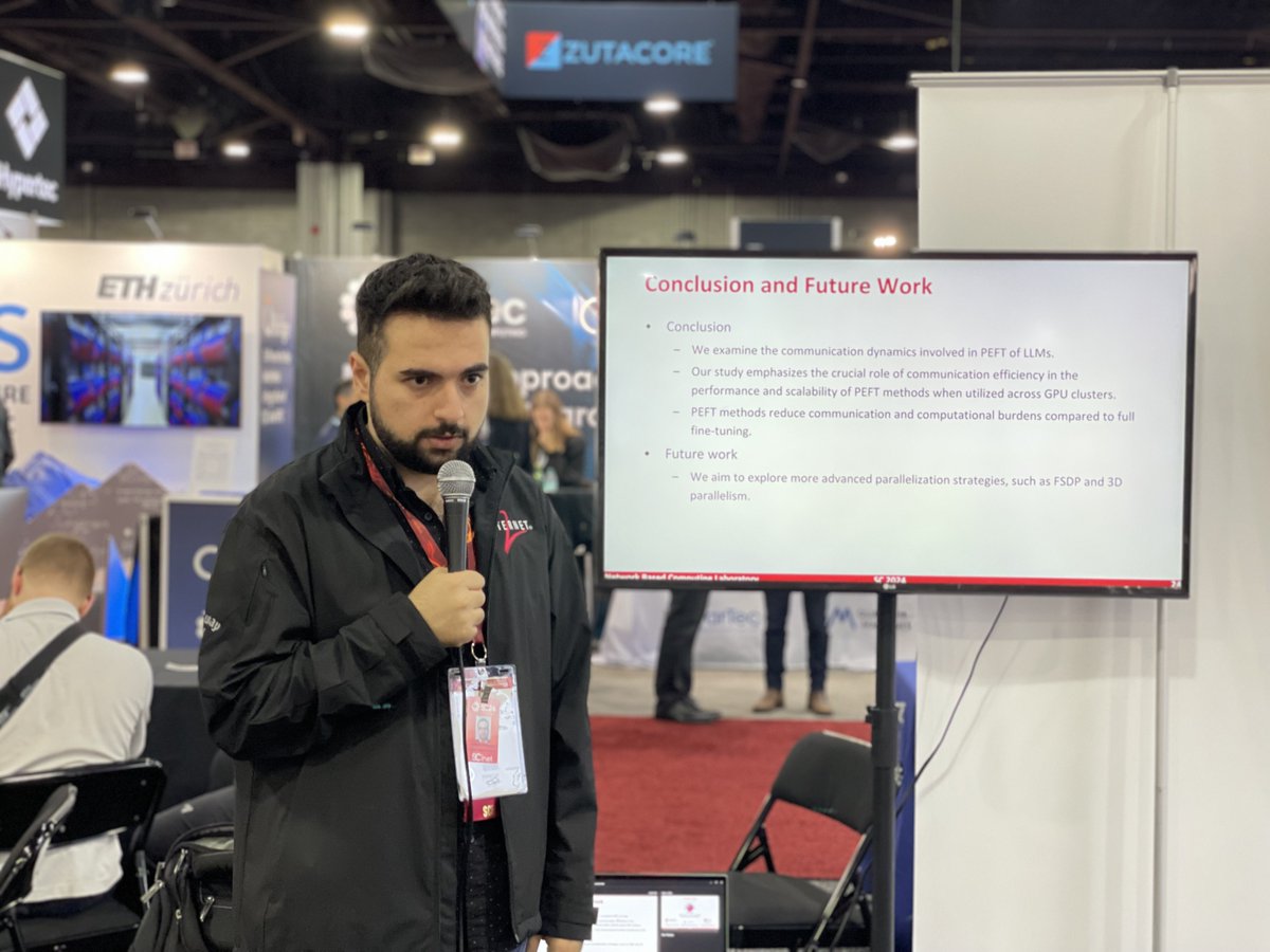 mvapich's tweet image. Student Presentations throughout the week!! The future of HPC could not be made without the help of our amazing students at @OSUengineering @OhioState 

#HPC #SC24 #mvapich #DeepLearning #SuperComputing24 #MPI