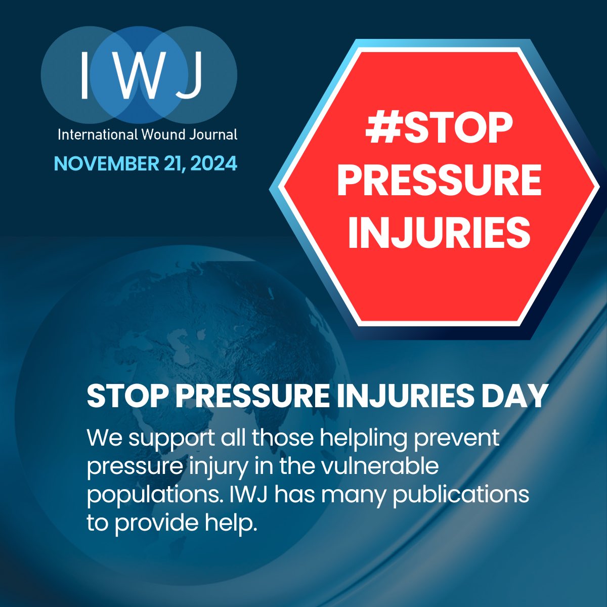 Striving to make the world a better place for those vulnerable to pressure injury. #StopPressureInjuries