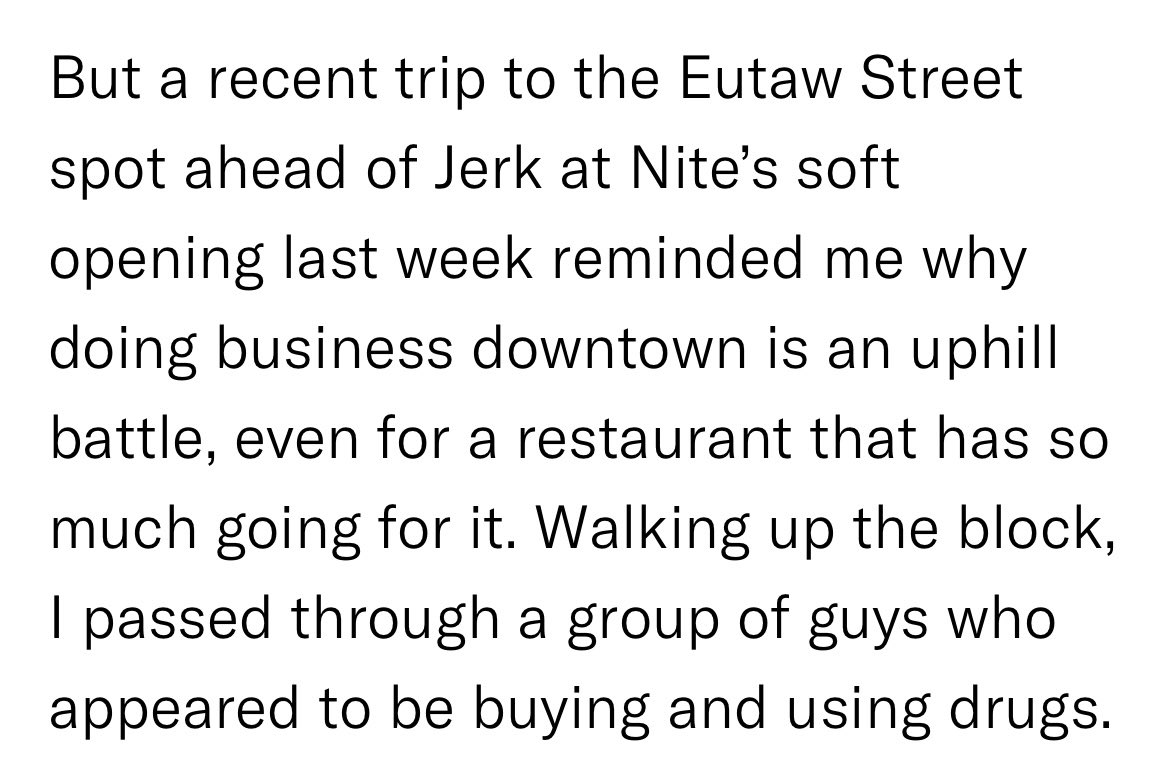 When I talk about the violence in newsrooms, this is what I mean. This says nothing about whether the restaurant is good or bad, casually demonizes people who may or may not have been doing what they claim, and is from a newsroom that is mostly white in a city that is not.